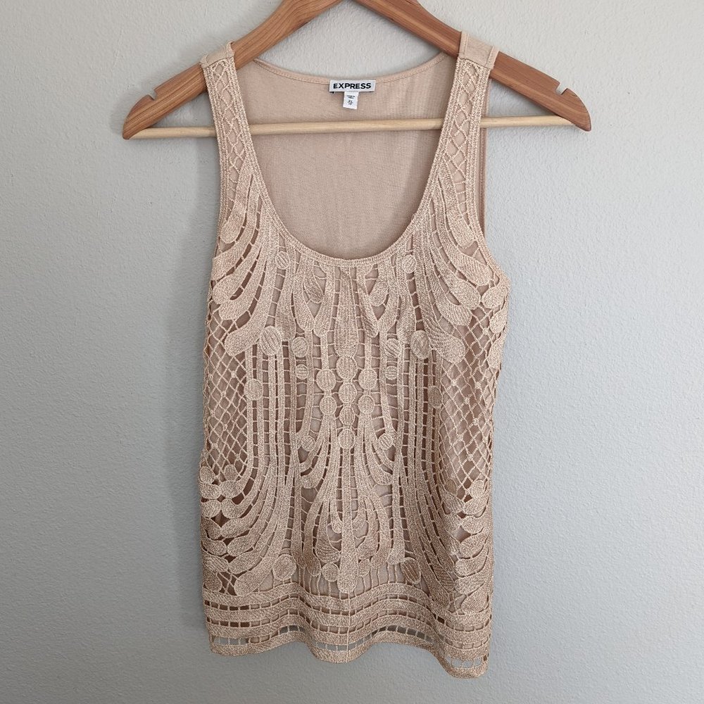 Express Light Pink Art Deco Top